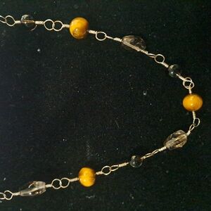 Vintage Tiger Eye Necklace and Bracelate Set.